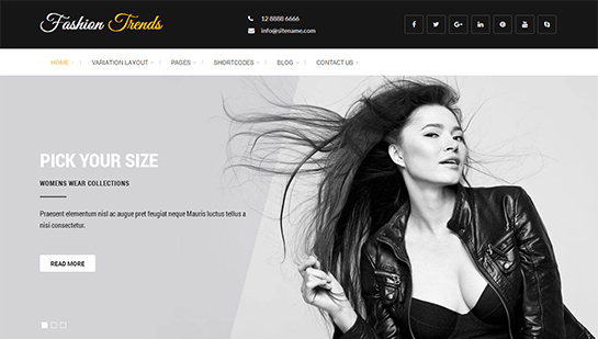 fashion WordPress theme