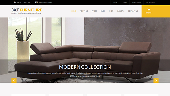 furniture WordPress theme