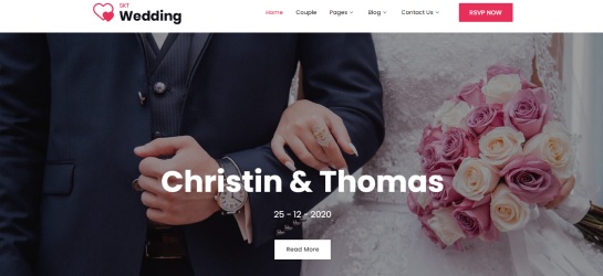 wedding WordPress theme