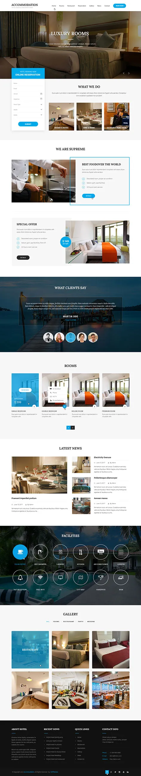 Accommodation - Accommodation WordPress theme