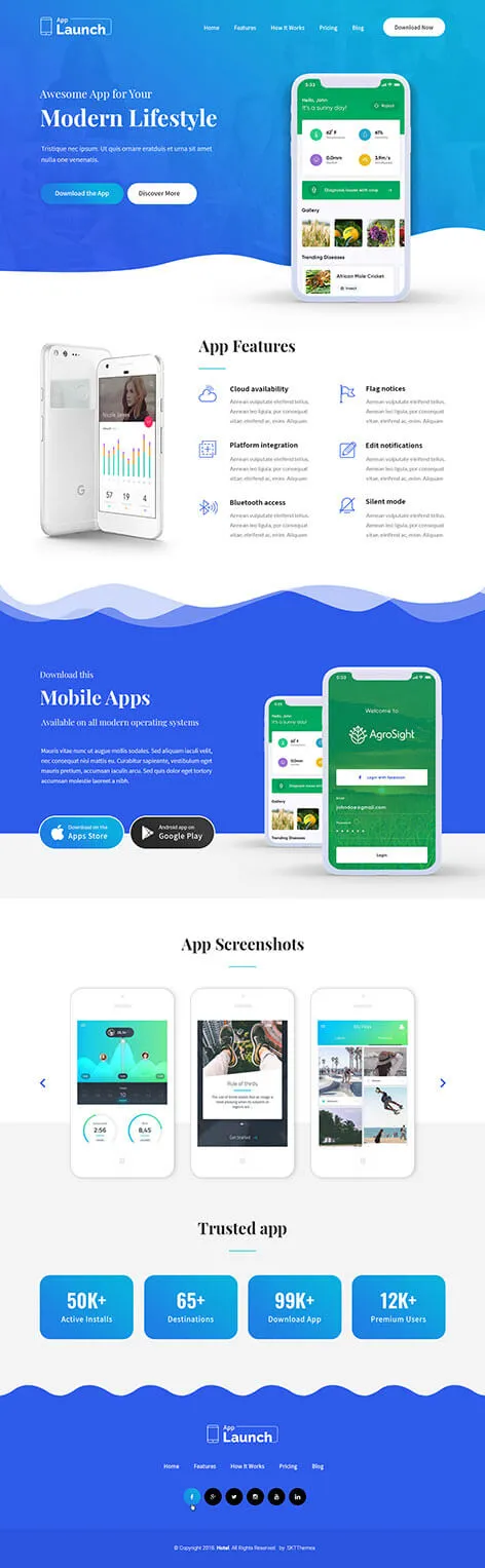 Ele Product Launch - APP Portfolio WordPress Theme