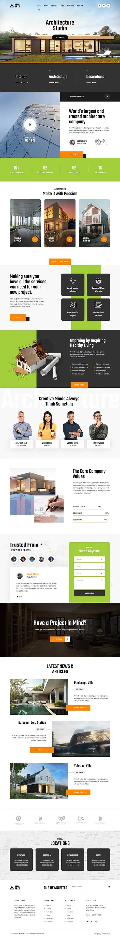 GB Architect - Architecture Agency WordPress Theme