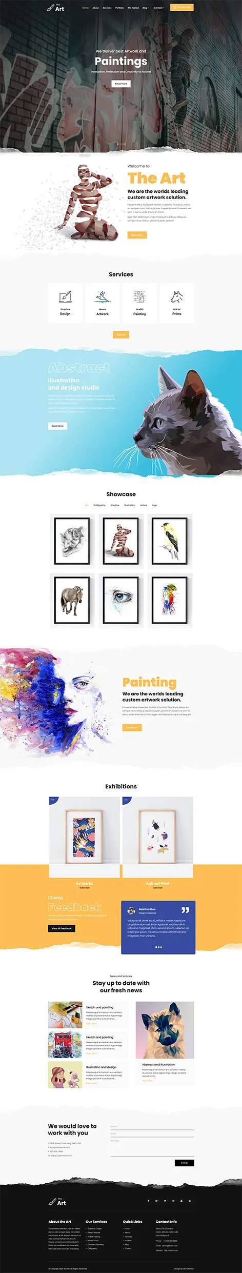 The Art - artists WordPress theme