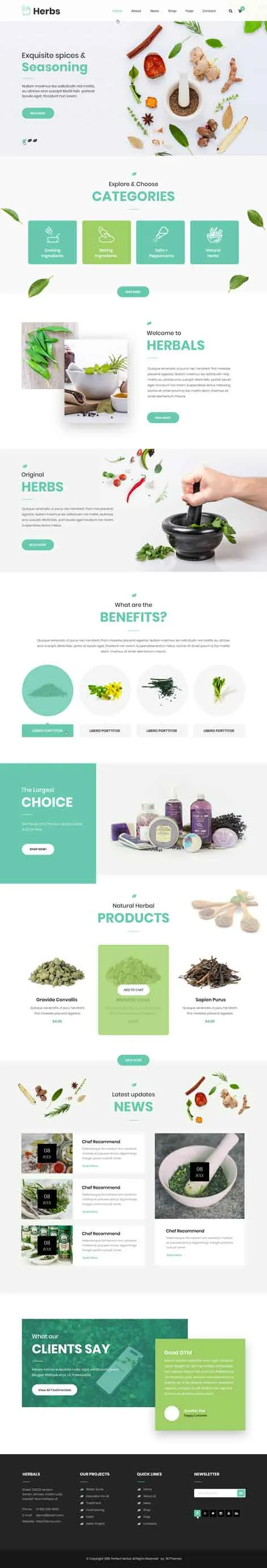 SKT Herbal Pro - Ayurveda WordPress theme