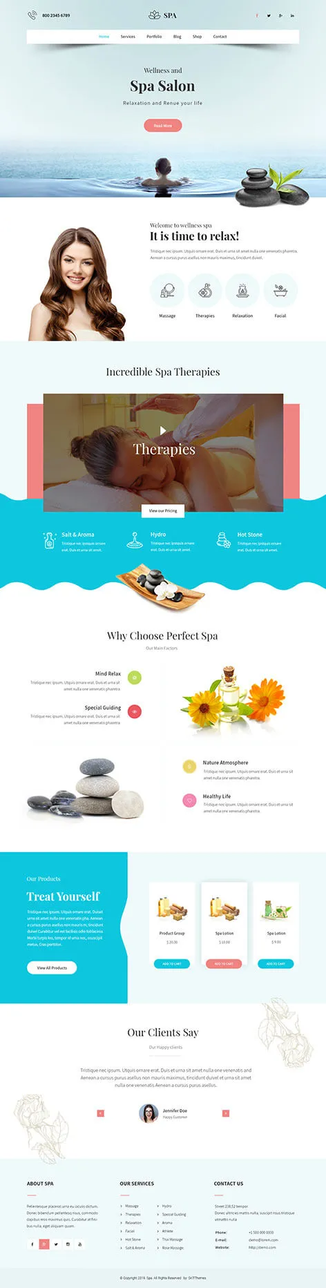 Ele Spa - Beauty Salon WordPress Theme