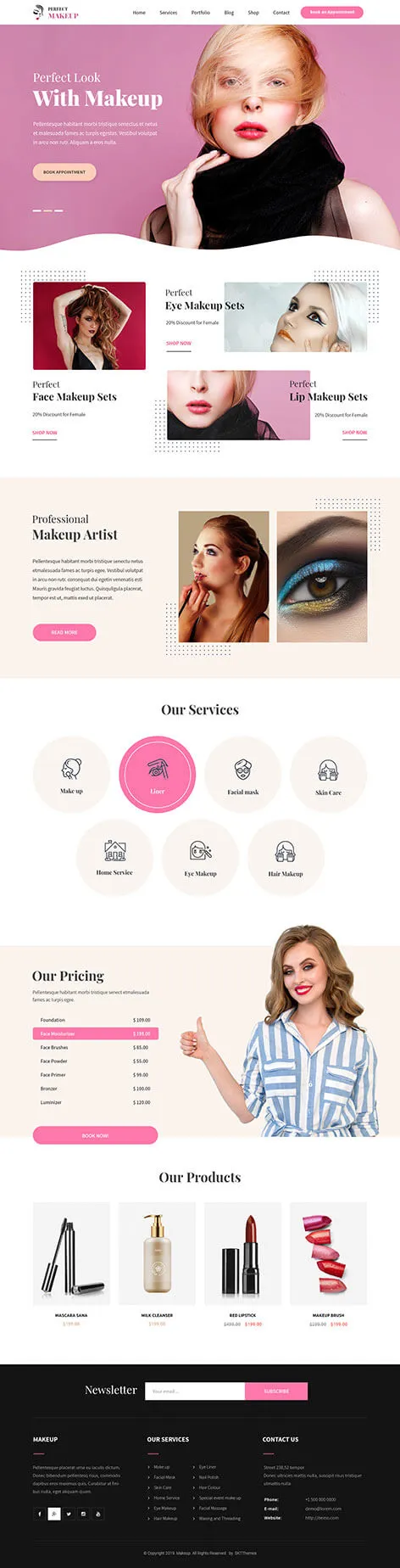 Ele MakeUp - Beauty WordPress theme