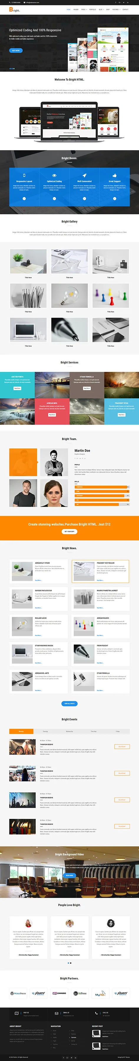 Bright - Multipurpose HTML Template