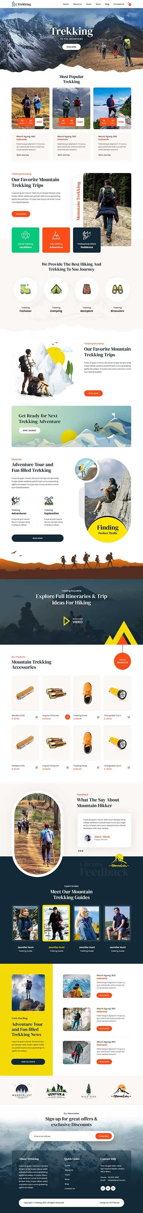 SKT Trekking Pro - climbing WordPress theme