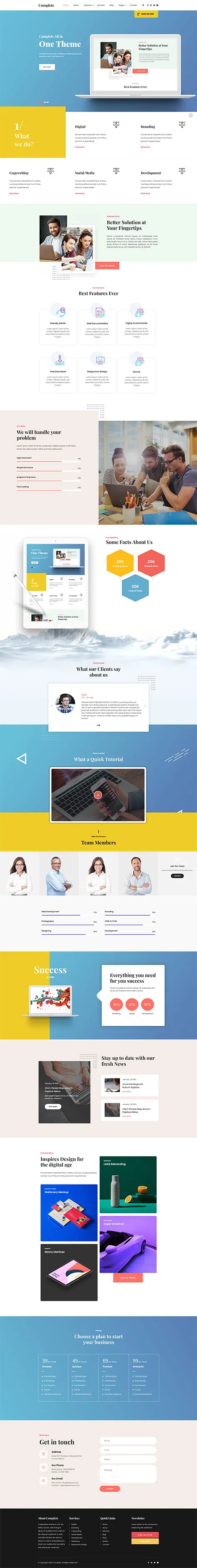 Complete Pro - complete WordPress theme