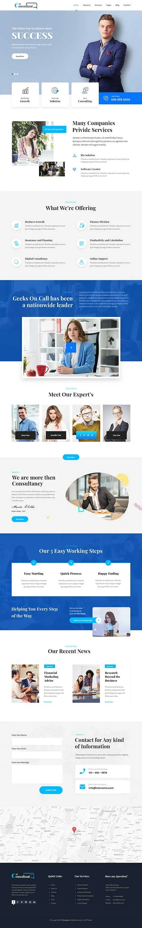 IT Consultant Pro - consultant WordPress theme