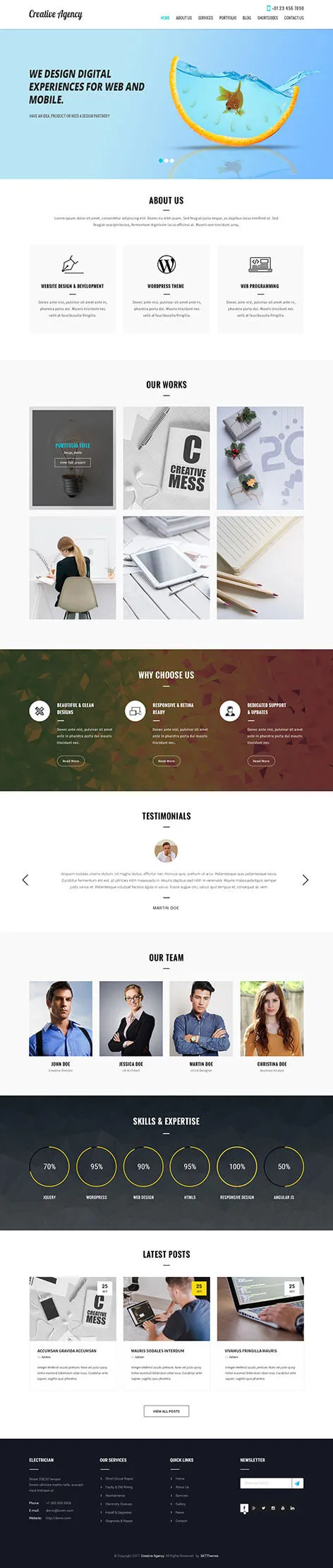 Creative Agency - Creative Agency WordPress theme