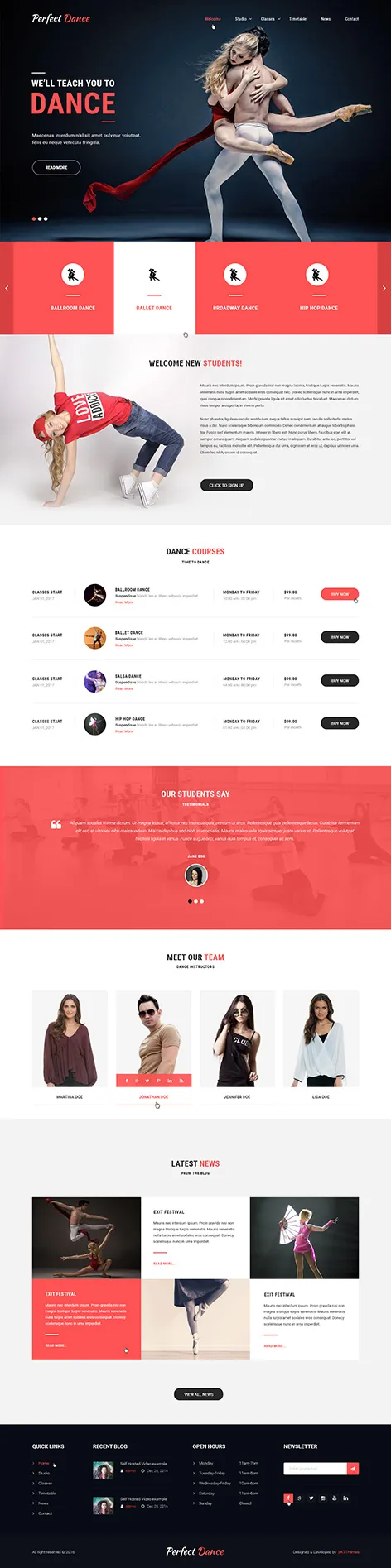 Disco Dancer - Dance WordPress theme