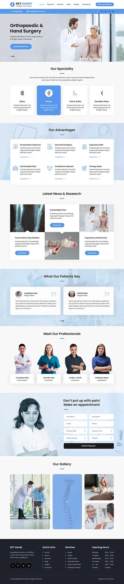 Handy - Doctor WordPress Theme