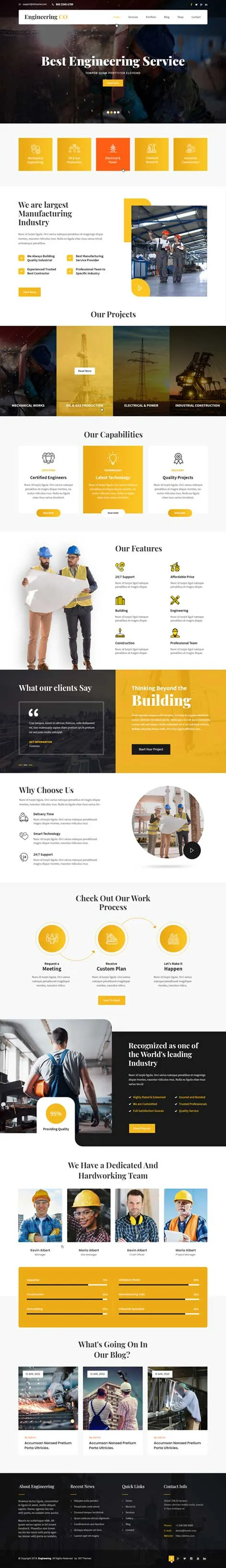 Engineering Pro - Engineering WordPress theme