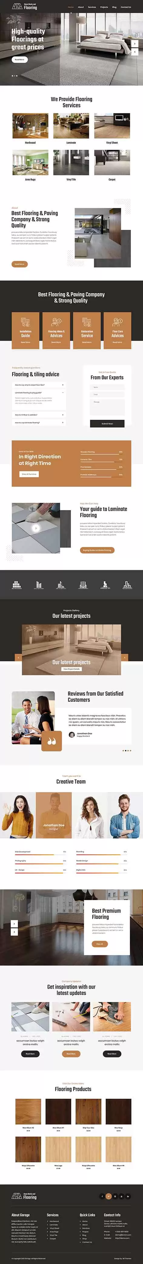 SKT Flooring - Flooring WordPress theme