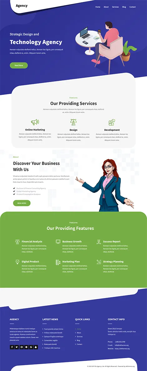 Ele Agency Lite - Free marketing agency WordPress Theme