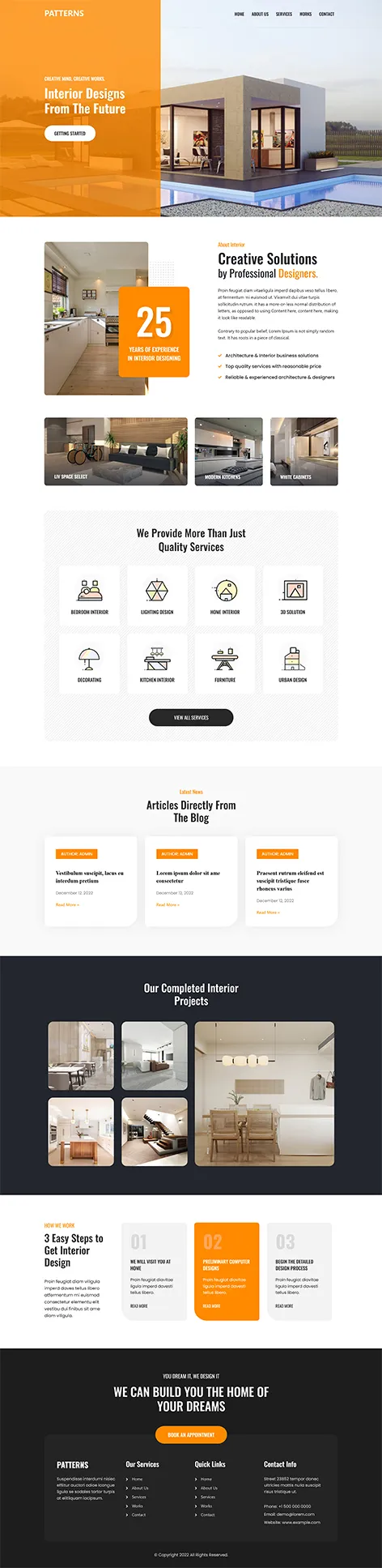 SKT Patterns - Free Patterns WordPress Theme