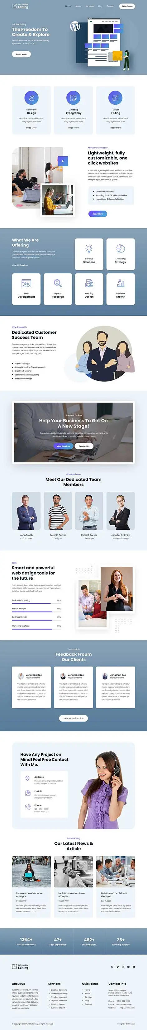 SKT FSE Pro - Full Site Editing WordPress theme