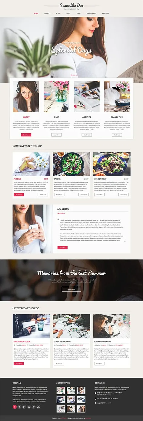 Girlie Pro - Feminine and Girly WordPress Theme