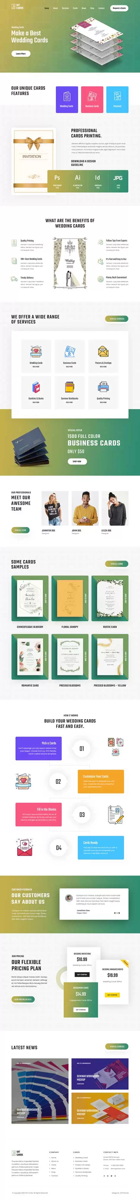 SKT Cards - Greeting Card WordPress Theme