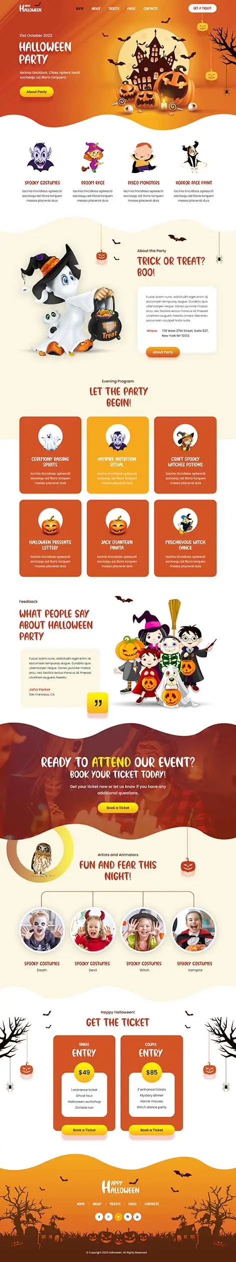 SKT Halloween - Halloween Party WordPress Theme