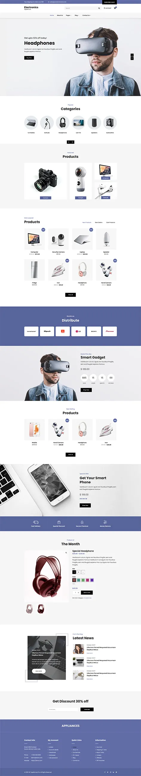 SKT Appliances Pro - Home Appliances WordPress theme