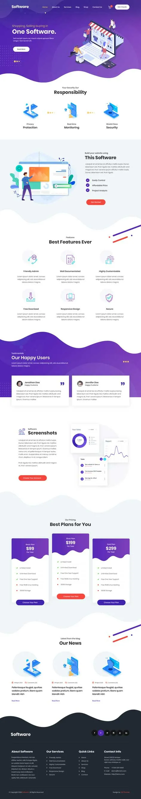 SKT Software Pro - IT Startups WordPress Theme