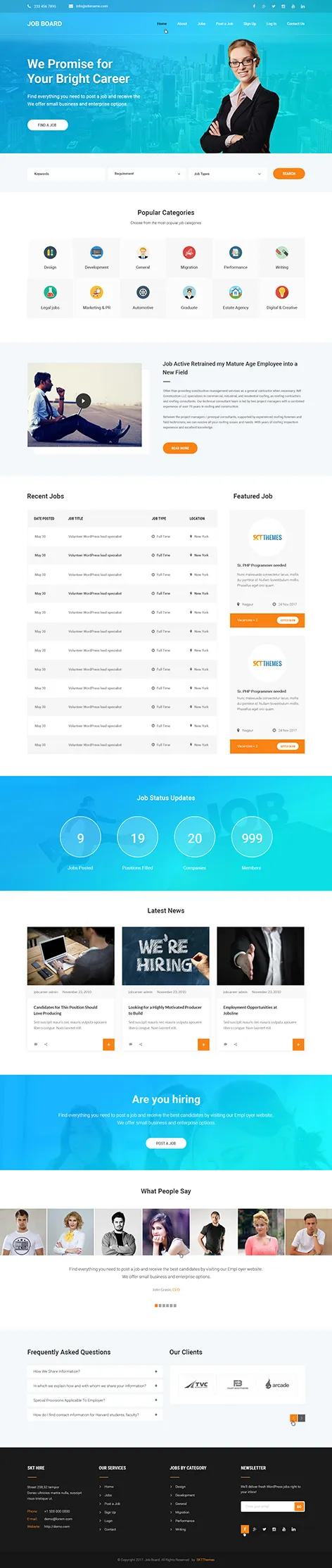 SKT Job Portal - Job Portal WordPress theme