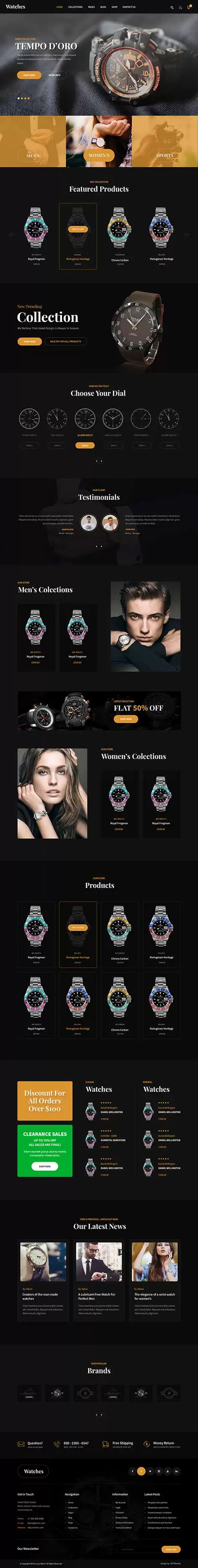 Luxury Watch - Luxury WordPress theme