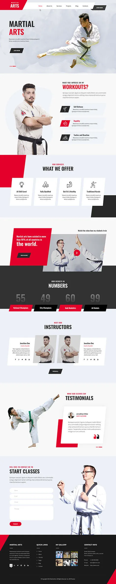 Martial Arts - Martial Arts WordPress Theme