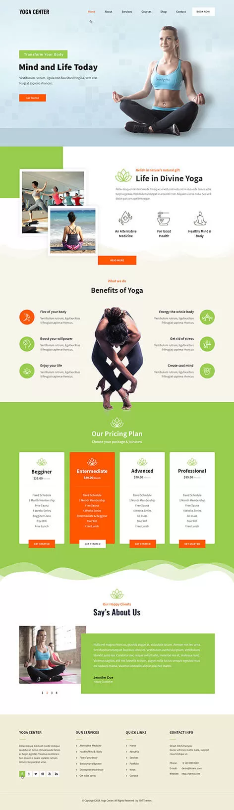 Ele Yoga - Meditation WordPress theme