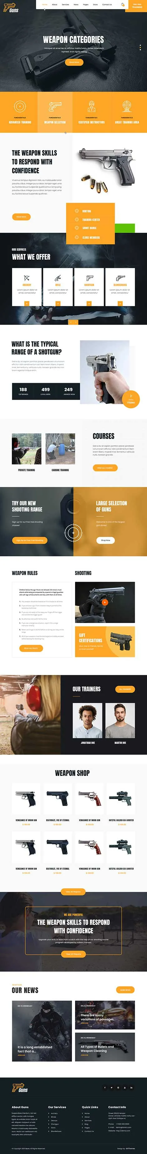 SKT Guns - Military WordPress theme