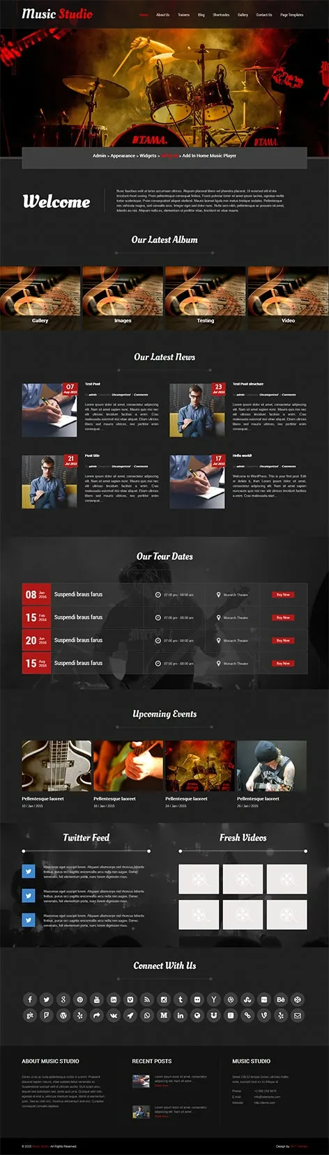 Melody - music Studio WordPress theme