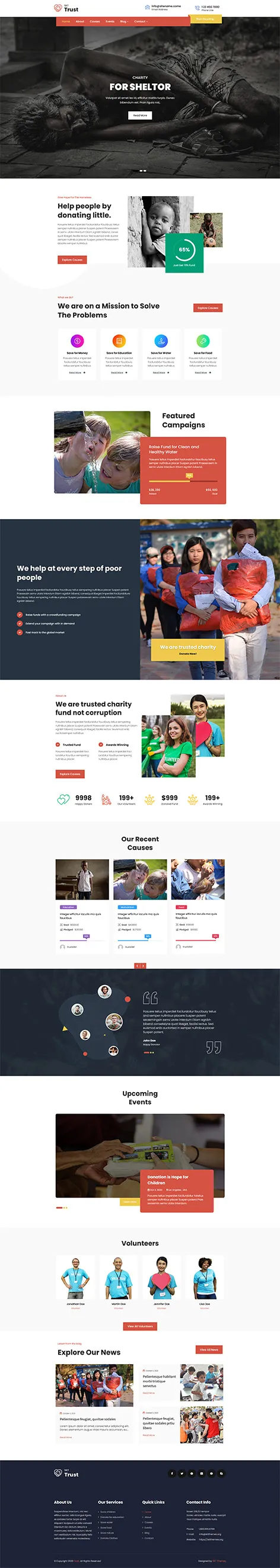 SKT Trust Pro - Non Profit WordPress theme