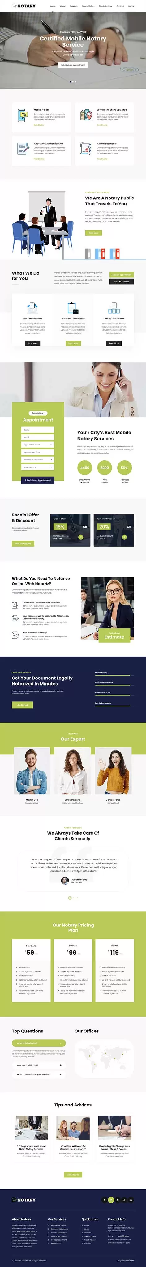 SKT Notary - Notary WordPress Theme