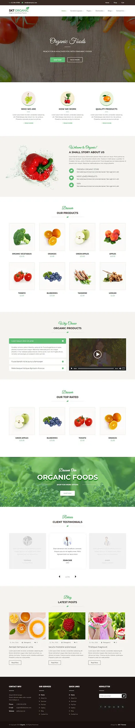 Organic - Organic WordPress theme