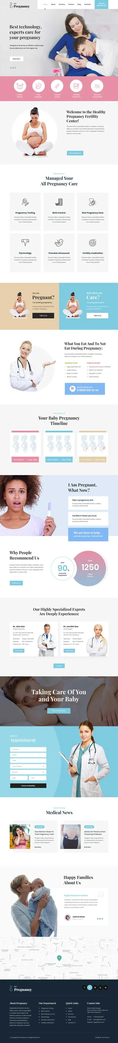 SKT Pregnancy - Pregnancy WordPress theme