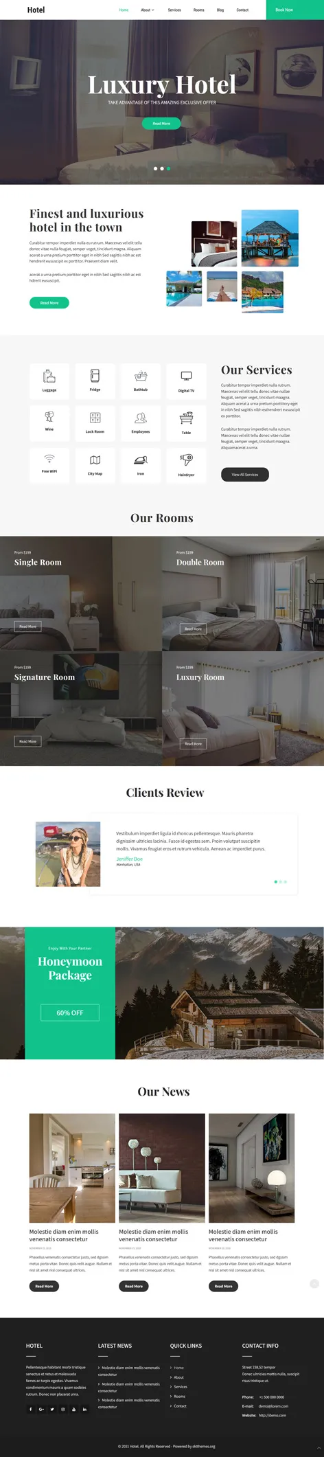 GB Hotel - Restinn WordPress Theme