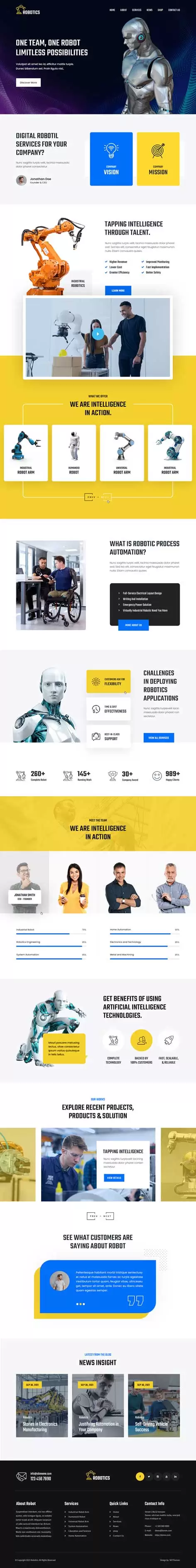 SKT Robotics - Robotics WordPress Theme