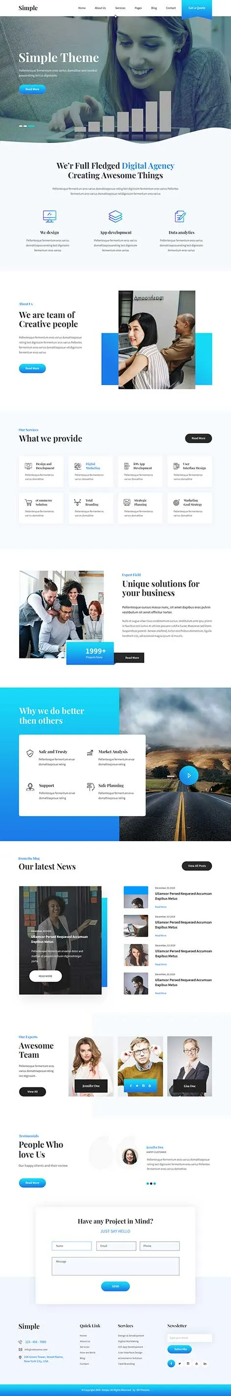 Simple - Simple WordPress theme