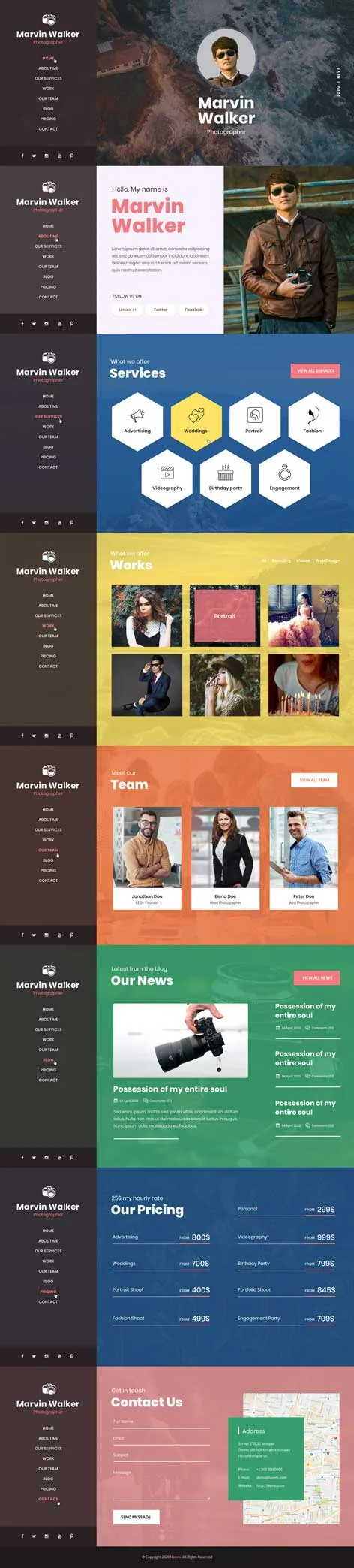 Marvin - Speaker WordPress theme