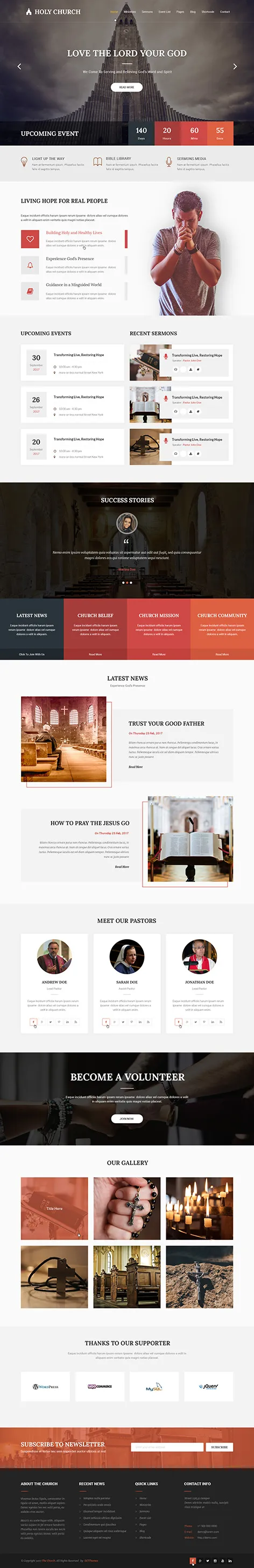 Holy Church - Spiritual WordPress theme