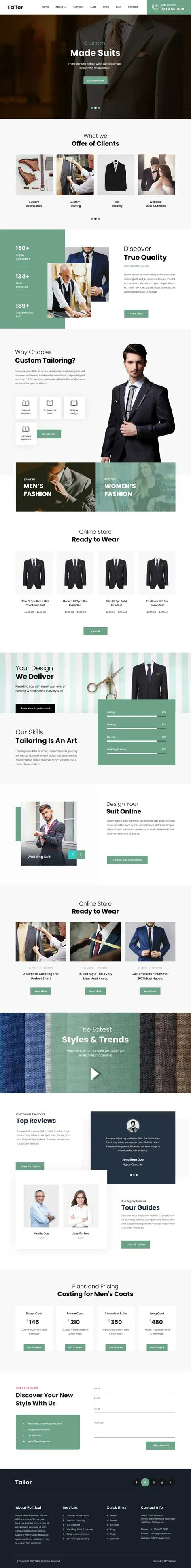 SKT Tailor - Tailor WordPress theme