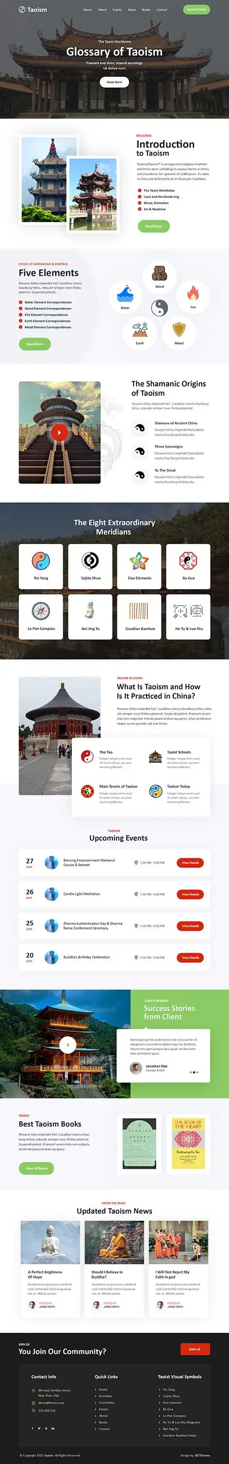 Taoism WordPress theme