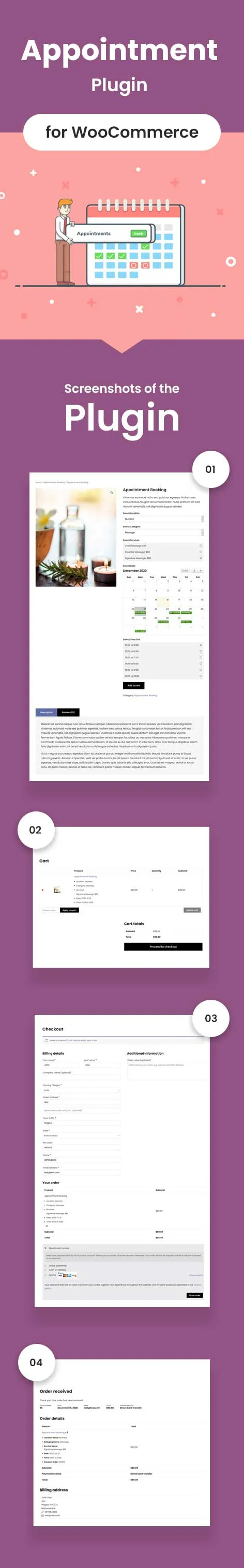 WooCommerce Appointment Booking - appointment WooCommerce plugin